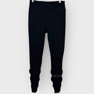 Gaiam Black High Rise S Strappy Criss Cross Cutout Leggings Workout Athleisure